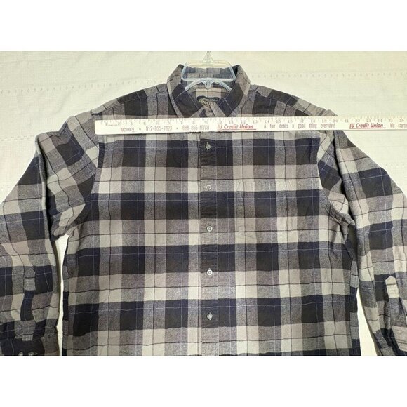 Pendleton Mens Button-Up Long Sleeve Plaid Flannel Shirt Gray/Black XL - Picture 4 of 10